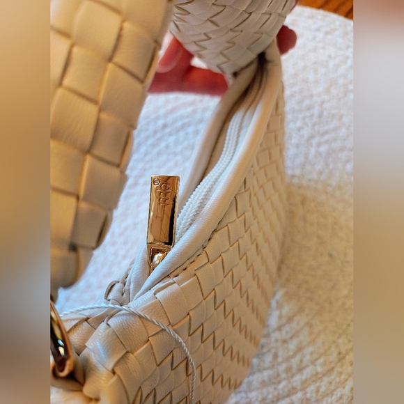 NWOT Anthropologie Melie Bianco Brigitte Ivory Woven Charm - Picture 6 of 10